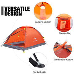 Camel Crown tent mosquito-screen keeps bugs out.