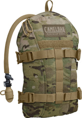 CamelBak Armorbak Multicam backview shows low-profile hydration for mobility