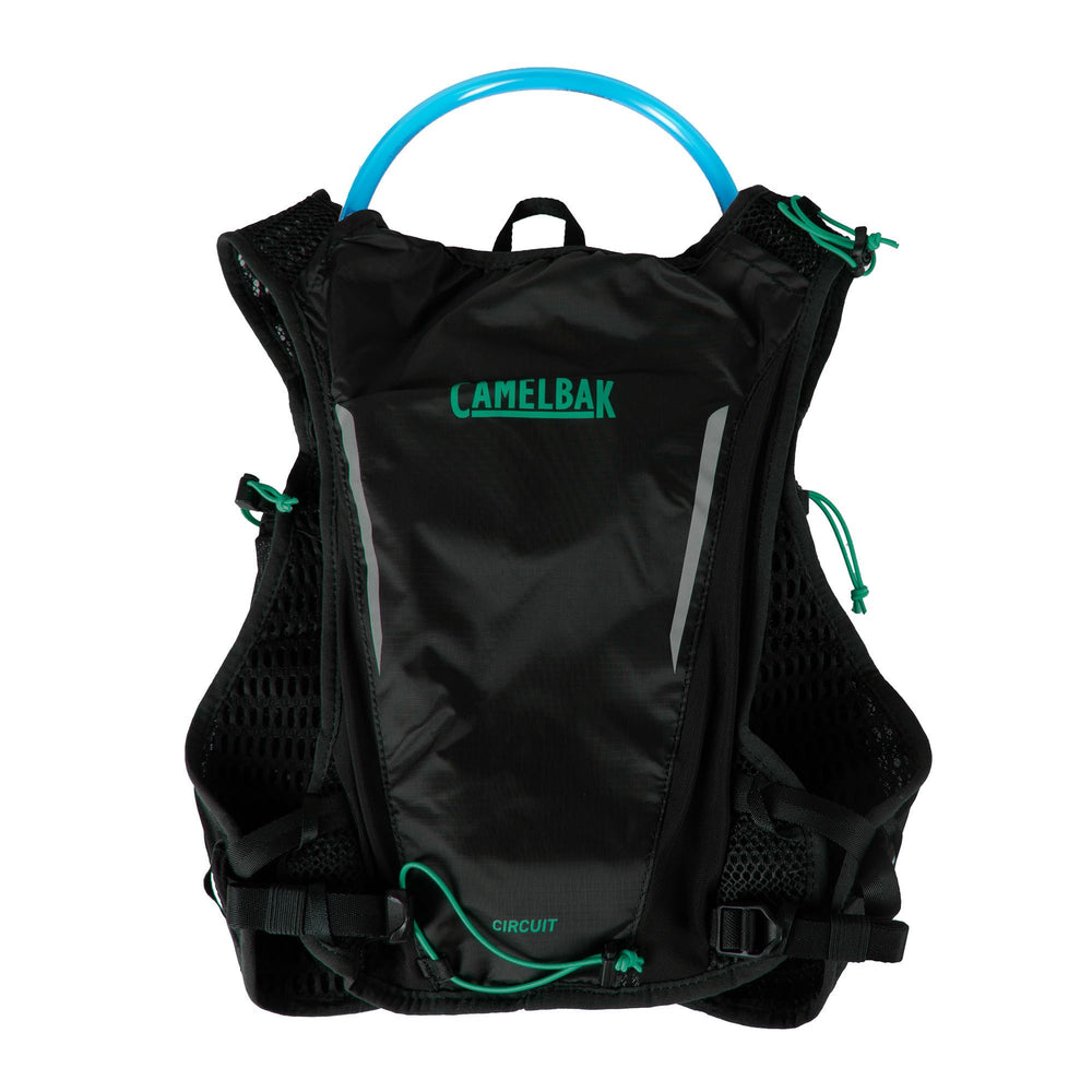 CamelBak Circuit Run Vest front view with 50oz Crux bladder for endurance runs