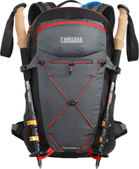 Padded hip belt provides stability across uneven terrain.