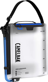 CamelBak Fusion Group Reservoir TRU Zip close-up showing waterproof zipper for rugged use.