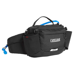 CamelBak M.U.L.E. 5 waist belt with reservoir and Air Support back panel for cooling comfort.