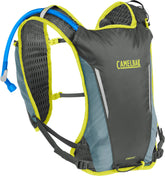 CamelBak Women's Circuit Run Vest front view in graphite-limeade for comfort on long runs