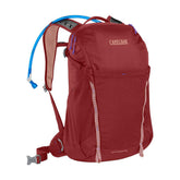 CamelBak Rim Runner X20 hydration backpack in rosewood for all-day comfortable day hikes.
