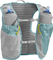 CamelBak Women's Ultra Pro Hydration Vest 34oz back view shows expandable pockets for layers.
