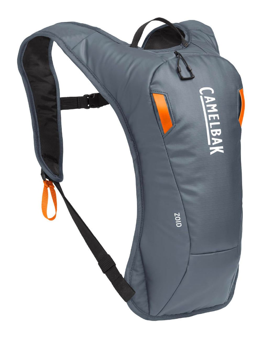 CamelBak Zoid front view with 70oz reservoir for all-day snow hydration.