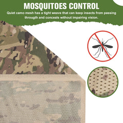 Camohute camo netting natural pattern blends into surroundings for stealth