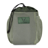 CAMOMAX hunting saddle dump pouch with attachment point for secure gear storage.
