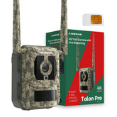 CAMOVUE trail camera front view shows true 4K capture for wildlife footage