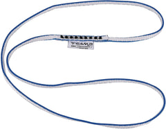 CAMP 8-5mm Dyneema runner in blue, compact extendable draw for alpine anchors and ice screws.