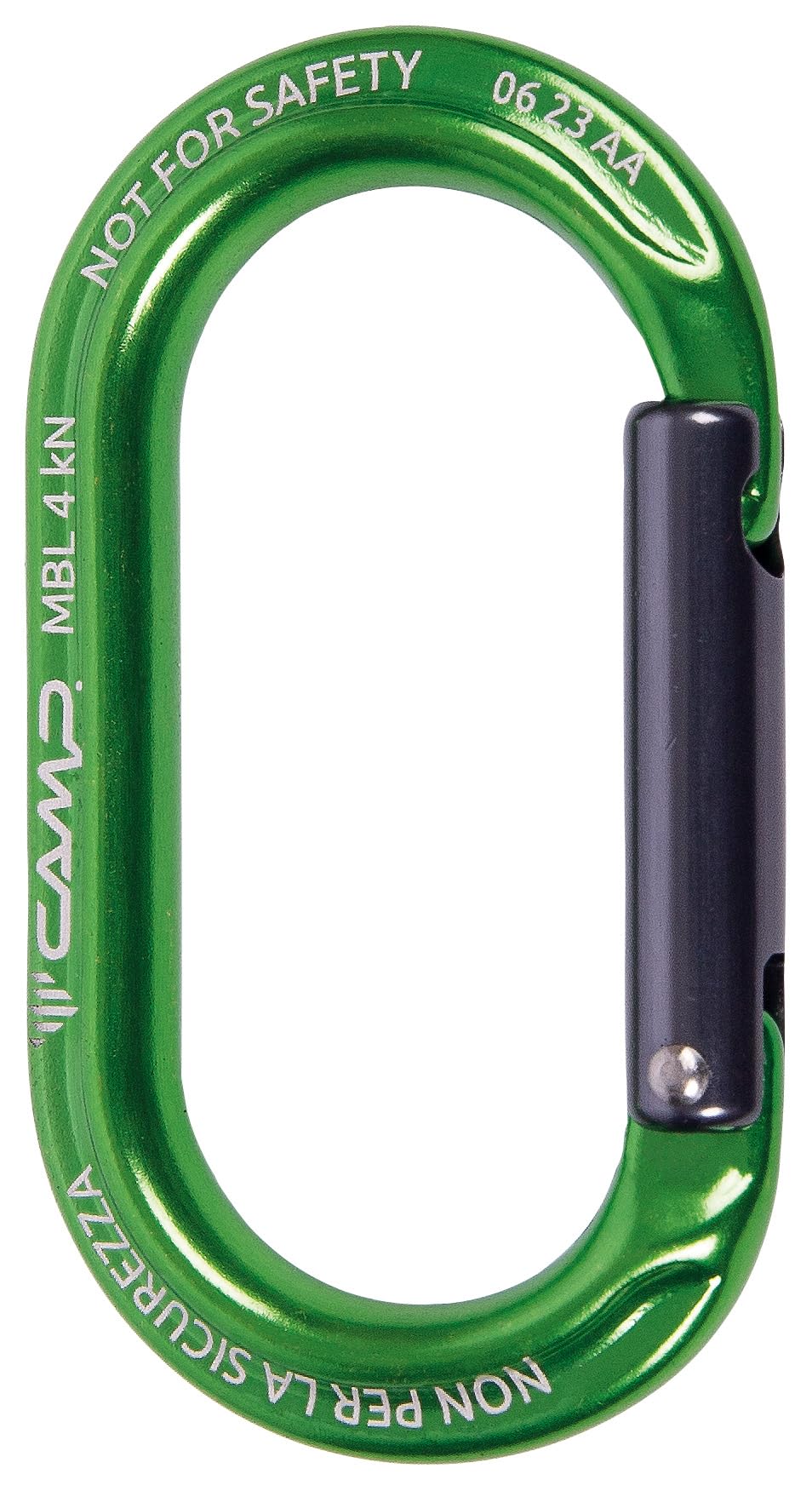 C.A.M.P. Ekto green carabiner, lightweight and durable for daily professional tasks