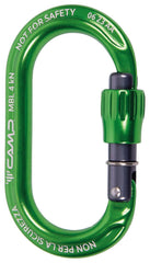 Camp EKTO Lock green carabiner for lightweight, durable non-safety tasks and snag-free use.