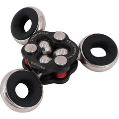 CAMP Gyro safety rigging system front view shows compact versatility for climbers.