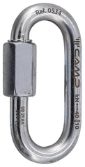 CAMP Oval Quick Link 8mm in zinc finish for reliable industrial connections and rust resistance.