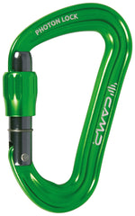 CAMP Photon Lock Green front view shows compact aluminum design for durability.