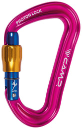CAMP Photon Lock Janja Fuchsia, full-size carabiner for versatile multi-pitch climbing