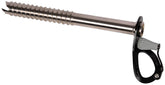 CAMP Rocket ice screw front view shows compact chromoly body for quick placements
