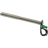 Camp USA Rocket ice screw 13cm showing durable chromoly steel for alpine reliability.