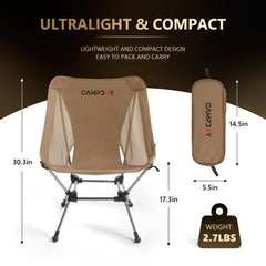 Campday camping chair waterproof 600D fabric shields gear from rain and splashes
