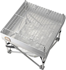 Rugged aluminum and stainless steel construction for durable outdoor use.