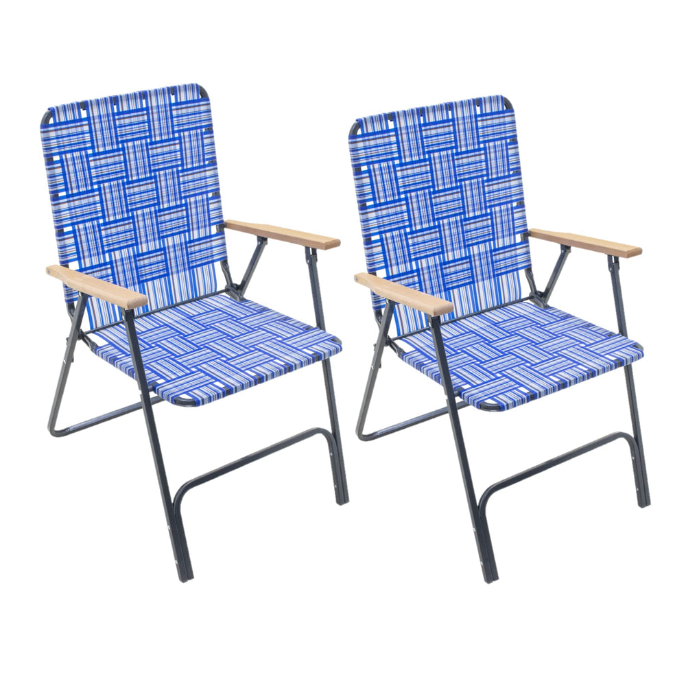 CAMPGO steel folding chair grey open view, ideal for versatile outdoor seating.