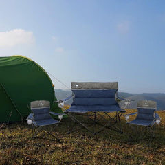 CAMPHILL heavy-duty frame closeup shows sturdy steel support for lasting use.