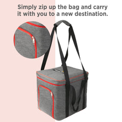Camping Brothers carry bag strap detail showing four straps for easy handling.