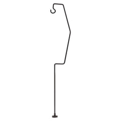 21.1in camping lantern stand with magnetic base provides sturdy outdoor lighting support.