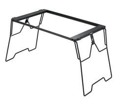 Camping Moon CK-3650-T38 bridge-top attached to a shelf for flexible cooking space