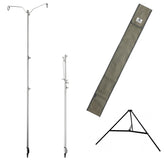 Camping Moon hammer-lantern-stand all stainless steel for rugged outdoor lighting.