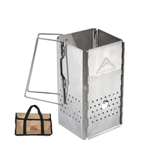 Camping Moon MT-18 front view shows portable chimney starter for quick charcoal lighting