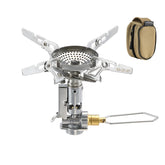 Camping Moon CAMPINGMOON Stove Compact Foldable packed in a canvas bag for backpacking.