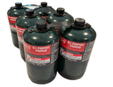 Camping propane cylinders 16 oz ready-to-use for quick outdoor cooking setups.