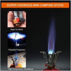 Camping Stove Travel Stove folded and portable fits into your pocket.