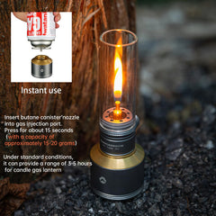 Camping Moon gas canister not included, compatible with standard canisters