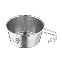 CampingMoon Sierra Cup Deep 450ml in stainless steel for camping meals.