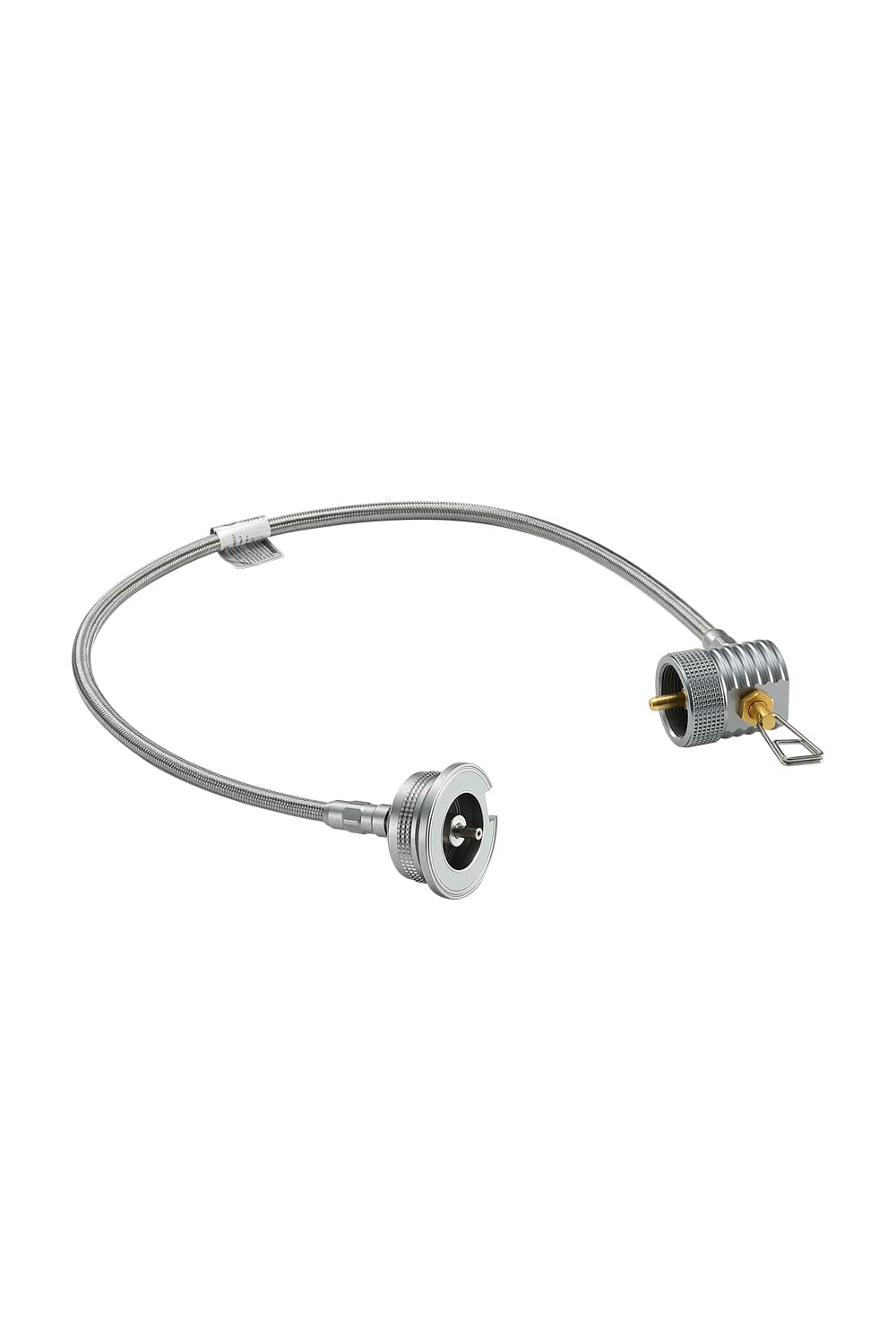 Camping Moon Z59-CB adapter connects propane to butane for versatile outdoor cooking.