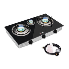 Camplux propane stove front view shows 21,600 BTU power for outdoor cooking