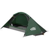 Camppal 1-person tent front view shows lightweight backpacking design