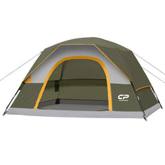 CAMPROS CP 4-person tent exterior dome setup for quick family shelter