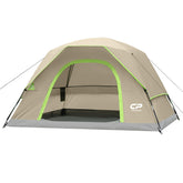 CAMPROS CP 4-person tent front view showing roomy space