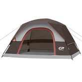 CAMPROS CP 4-person tent front view shows roomy interior ideal for family camping