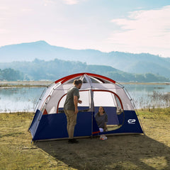 CAMPROS CP 6-person mesh ventilation provides airy airflow and insect protection.