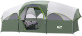 CAMPROS CP 8-person tent exterior view showing a weather-resistant shell for family camping