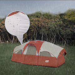 CAMPROS CP 8-person tent with five mesh windows for light and breeze