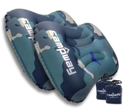 CAMPWAY Ultralight Pillow folded compactly for easy backpack packing.