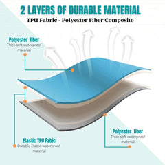 CAMPWAY Ultralight Pillow side view showing ergonomic neck support.