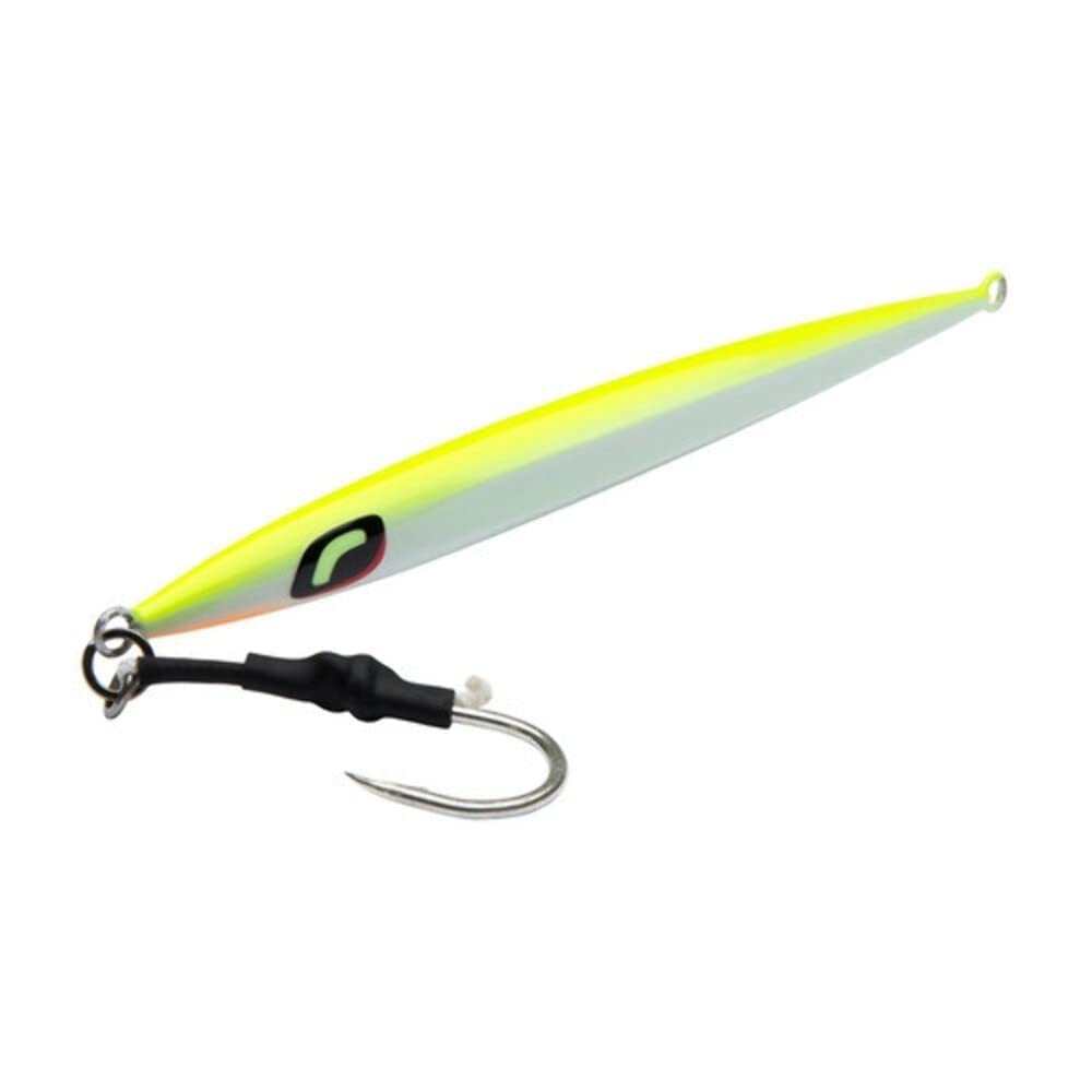 Canal Bait and Tackle Shimmerfall 170g Chart White lure boosts visibility for strikes