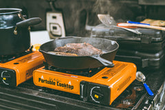 CanCooker burner with compact design enables easy transport and storage.