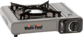 CanCooker Dual Fuel Camp Stove ready for propane or butane, ideal for outdoor cooking.